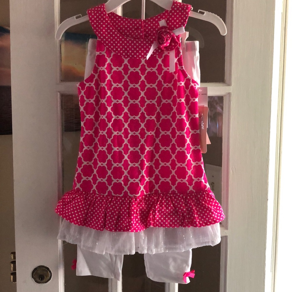 Girls tunic and pants set. New with tags.